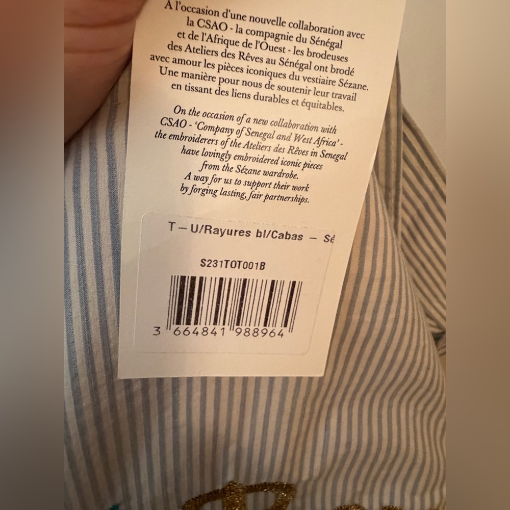 Sezane x Csao Bonheur Zip Tote - Picture 5 of 6